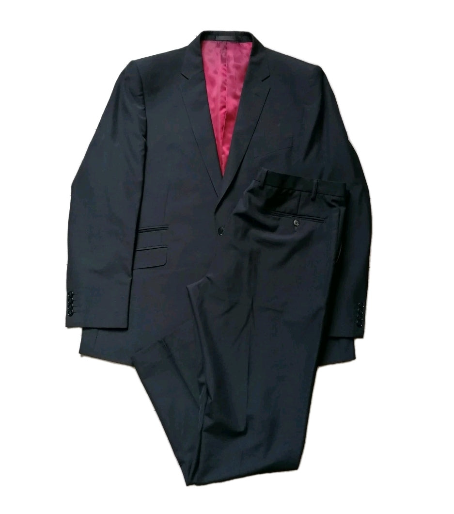 Men M&S black 2 piece suit 46L/40L