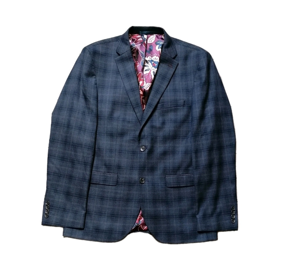 Men Next grey Check tailored fit 2 piece suit 40R/36R