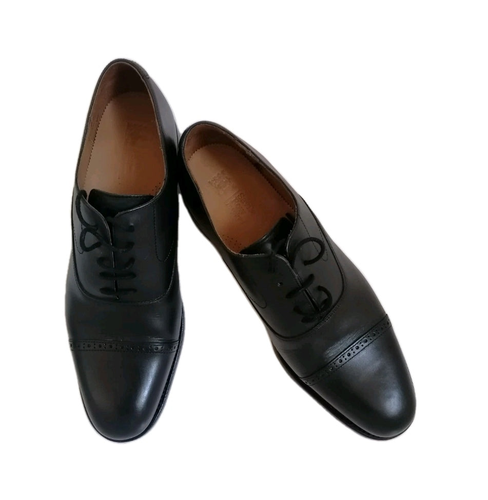 Men M&S black oxford formal lace up shoe UK 10