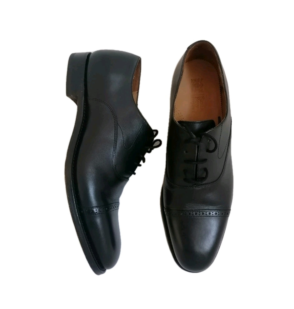 Men M&S black oxford formal lace up shoe UK 10