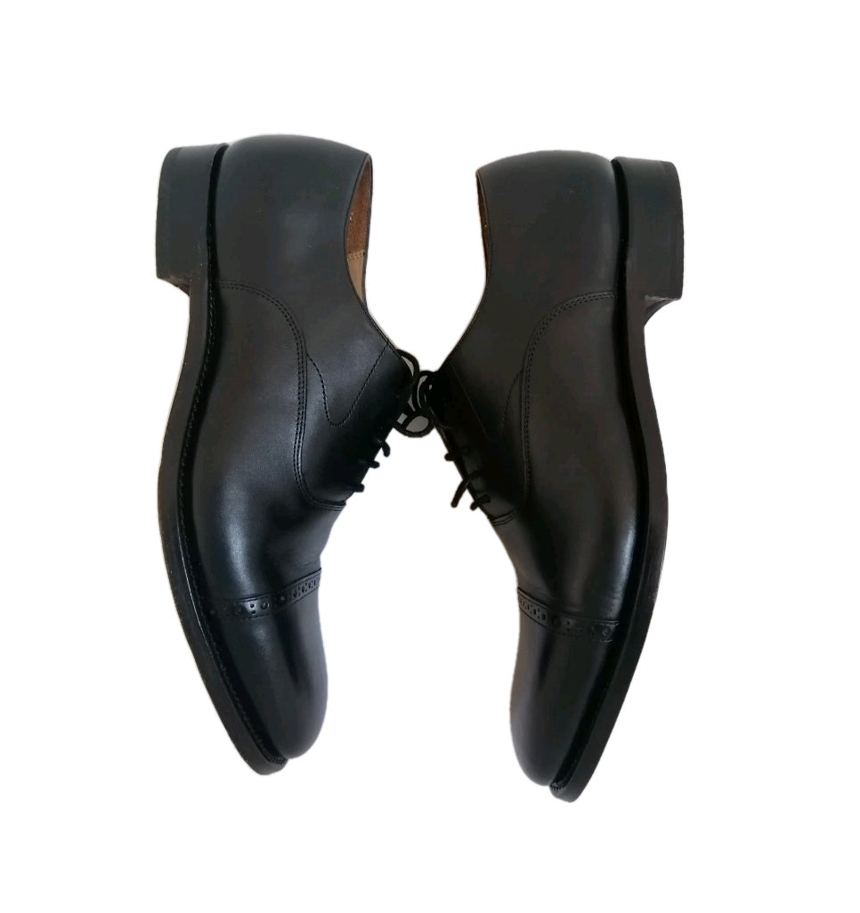 Men M&S black oxford formal lace up shoe UK 10