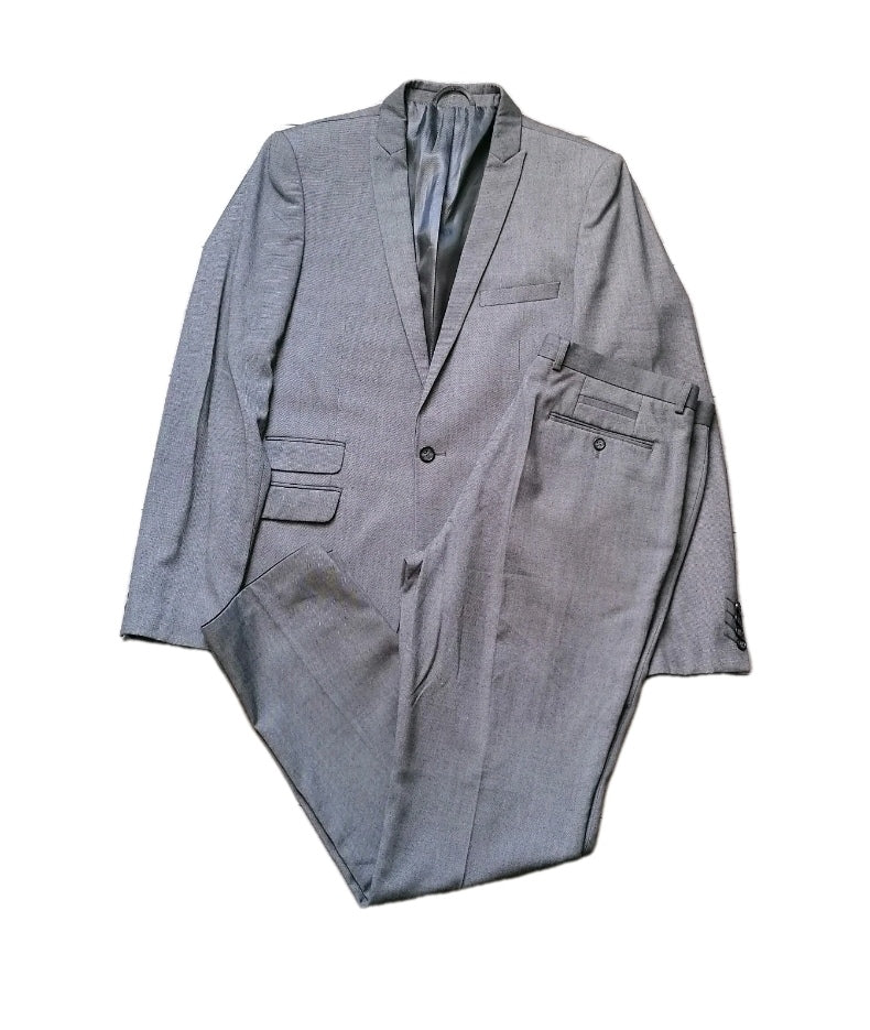 Men Kin grey 2 piece slim fit suit 42L/38L