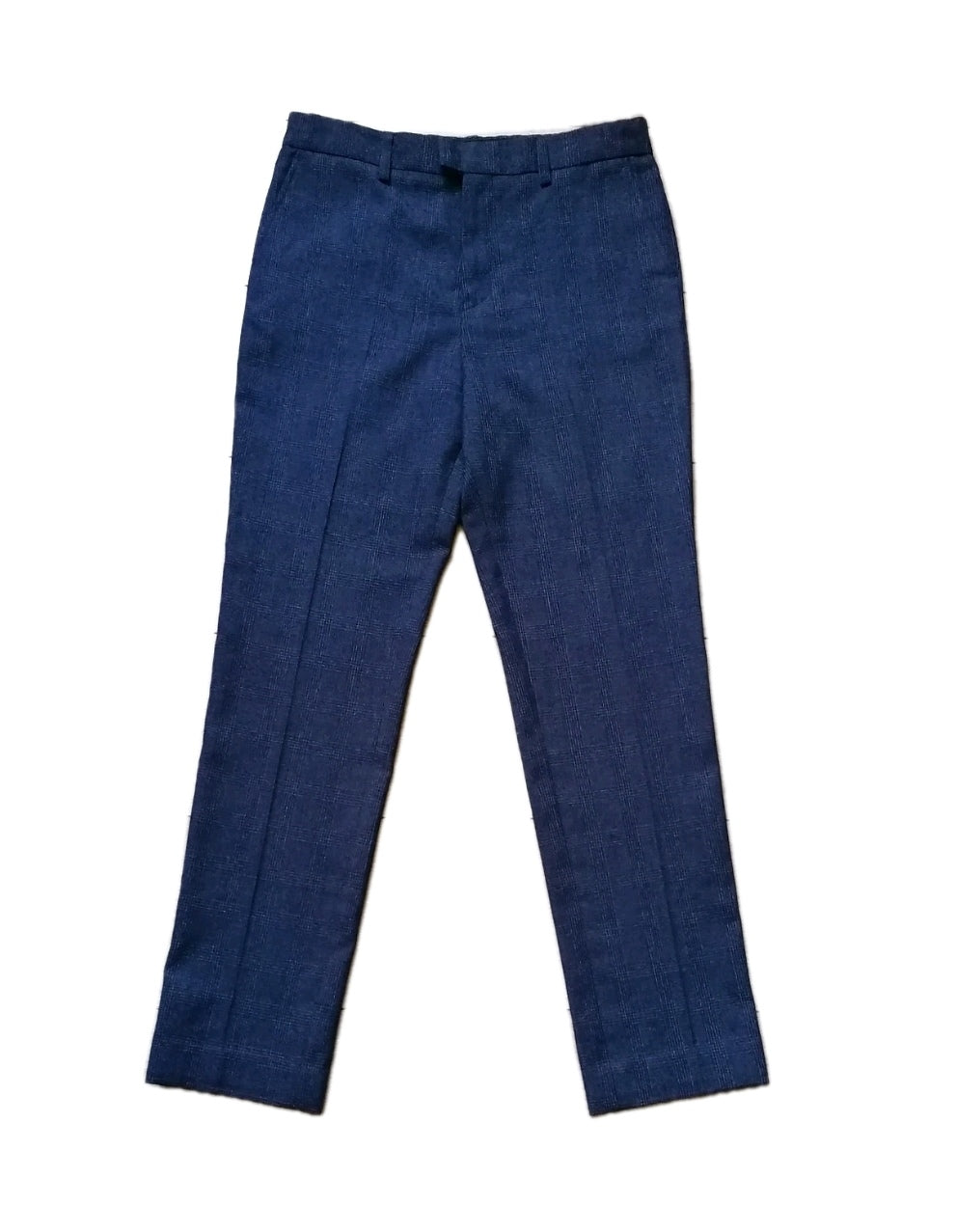 Boys M&S blue check 2 piece suit 12-13 years