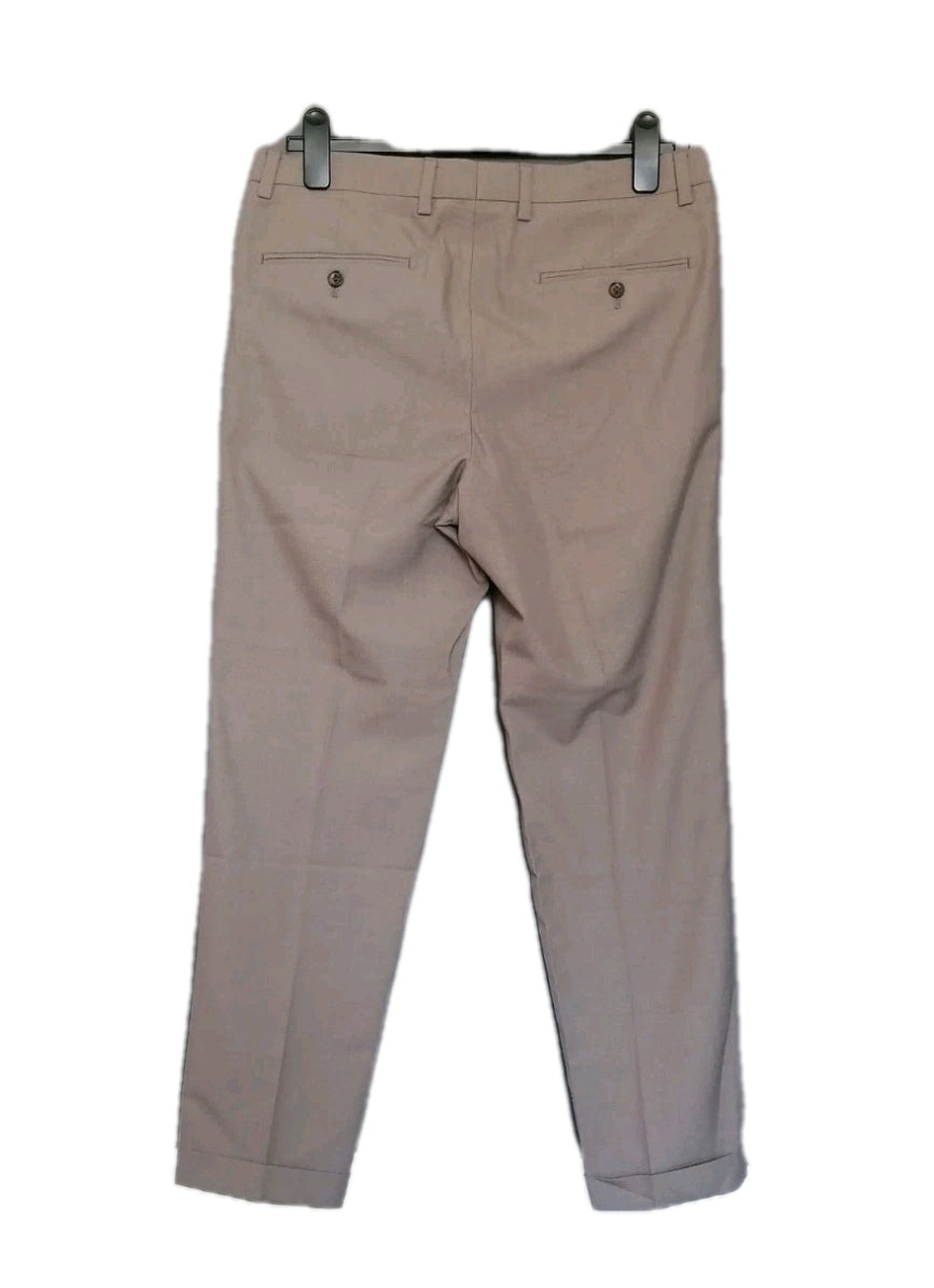 Men Next beige double breasted skinny fit 2 piece suit 36R/32R