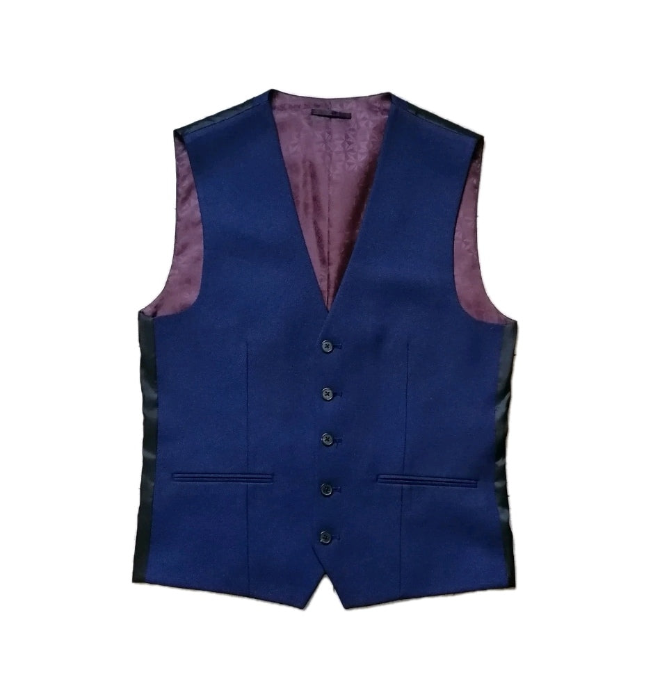 Men Next navy blue slim fit waistcoat 38R