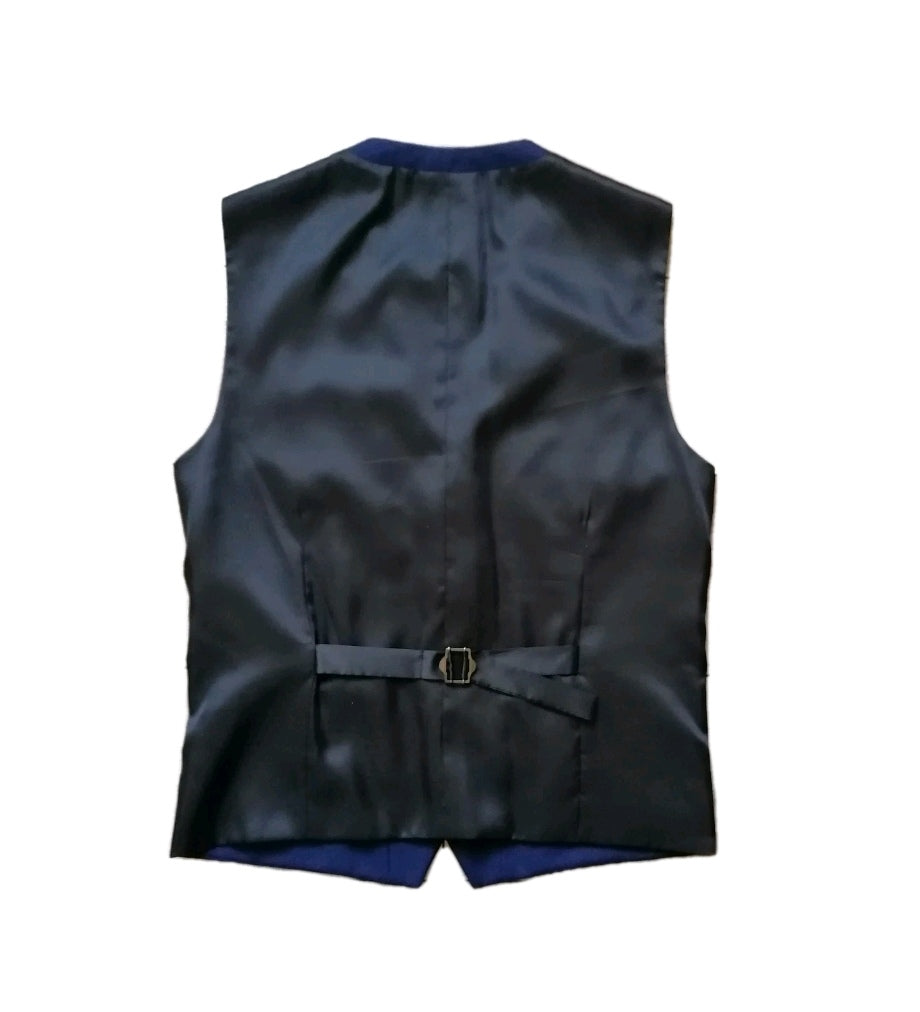 Men Next navy blue slim fit waistcoat 38R