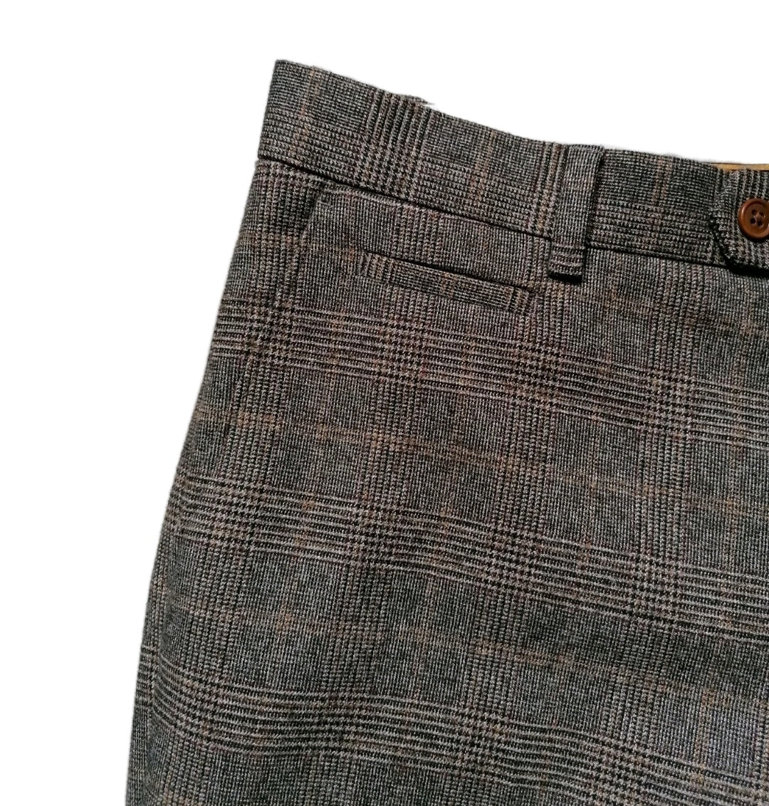 Men Next brown check skinny fit 2 piece suit 38L/32L