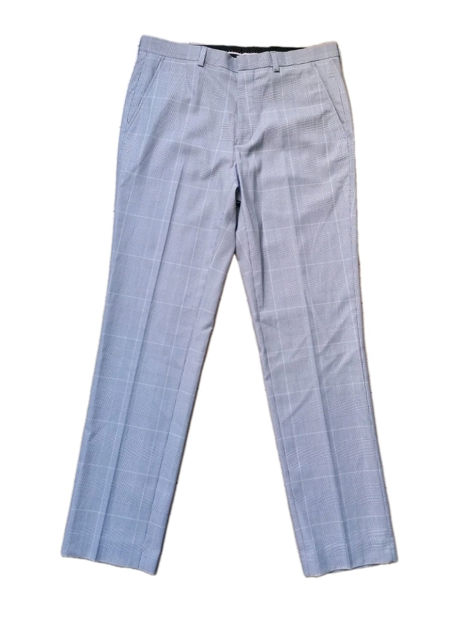 Men Burton pale blue 3 piece slim fit suit 36R/32R/M