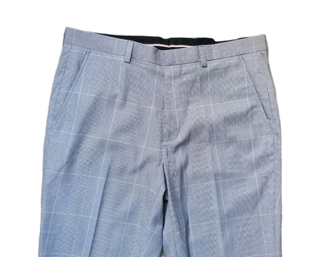 Men Burton pale blue 3 piece slim fit suit 36R/32R/M