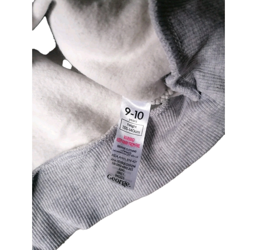 Girls Arizona grey sweatshirt 9-10 years