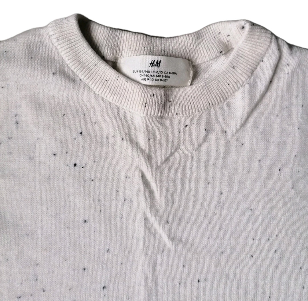 Girls H&M beige jumper 8-10 years