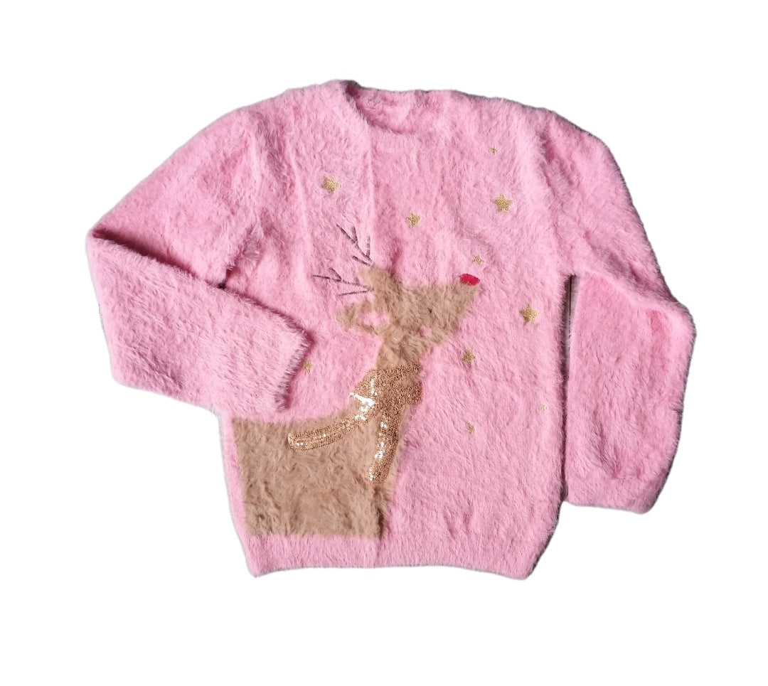 Girls pink jumper 9-10 years