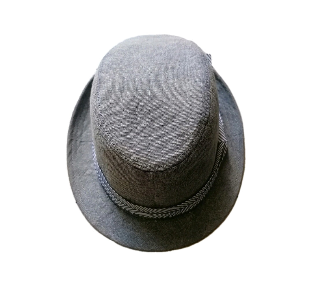 Boys pale blue fedora hat 3-5 years