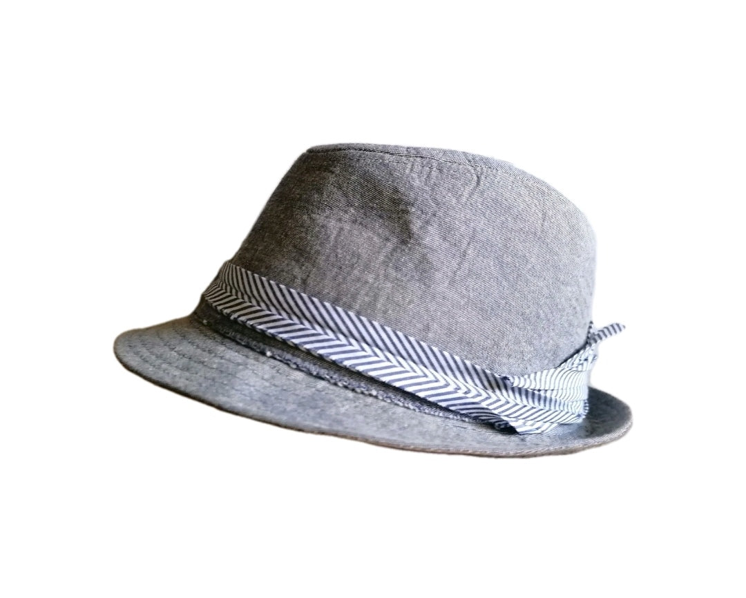 Boys pale blue fedora hat 3-5 years