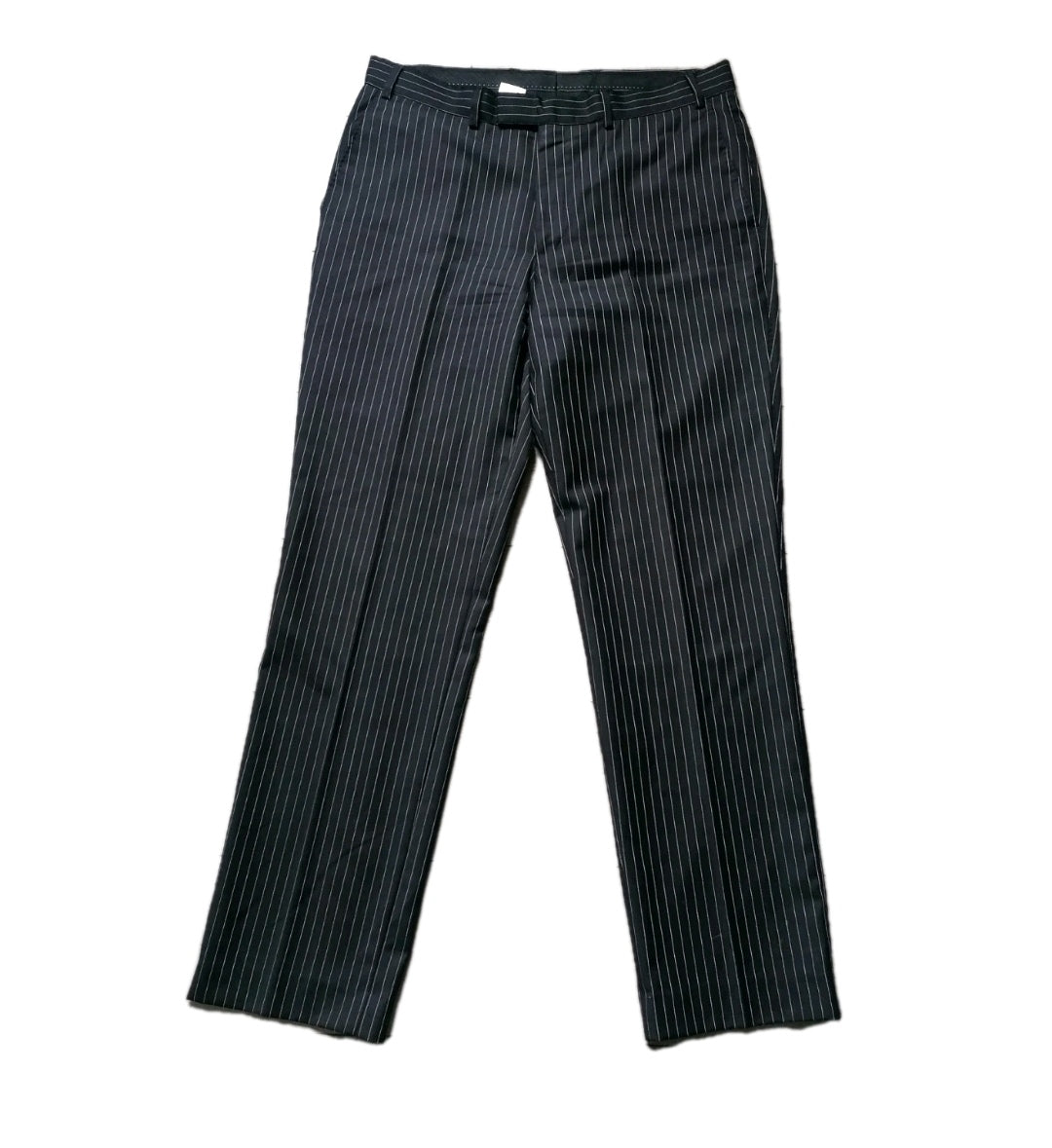 Men next black pinstripe formal tailored fit trouser W36 L33