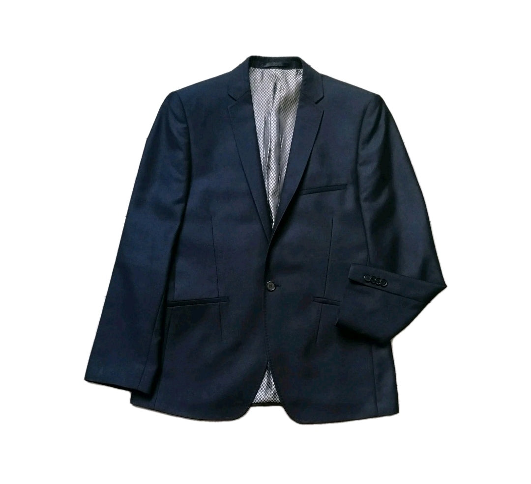 Men Lambretta navy blue slim fit suit 40R/34R