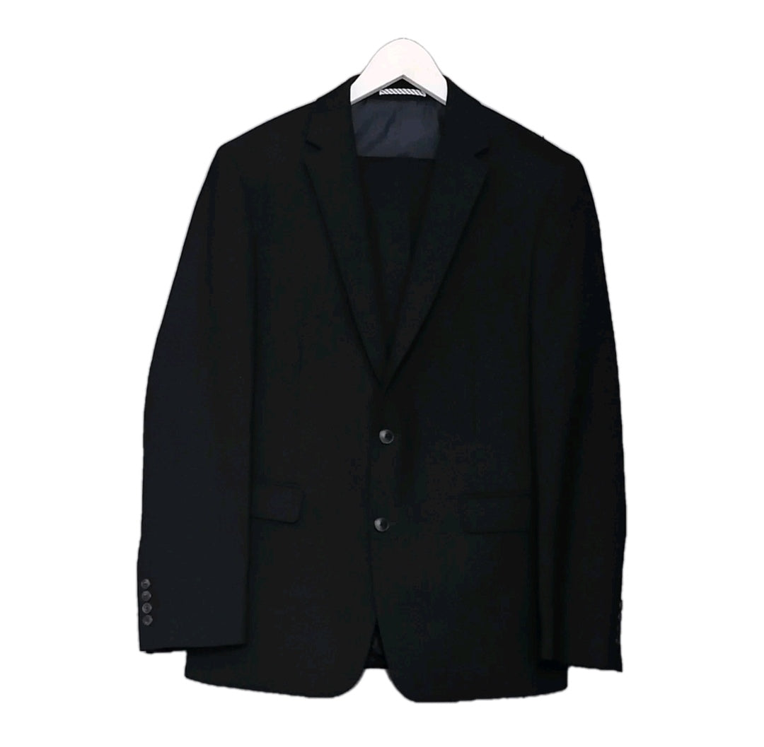 Men M&S black slim fit 2 piece suit 40R/36R