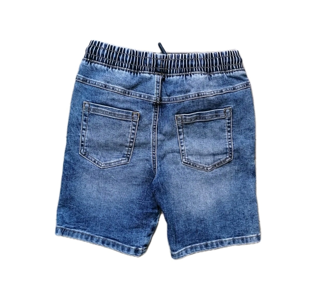 Boys denim drawstring shorts 12-13 years
