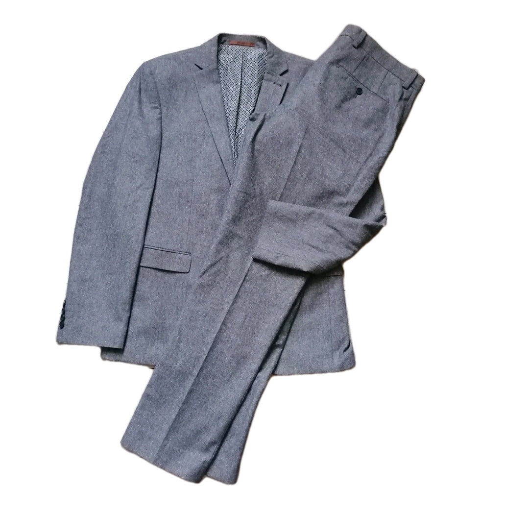 Men next grey slim fit 2 piece suit 40R/34R