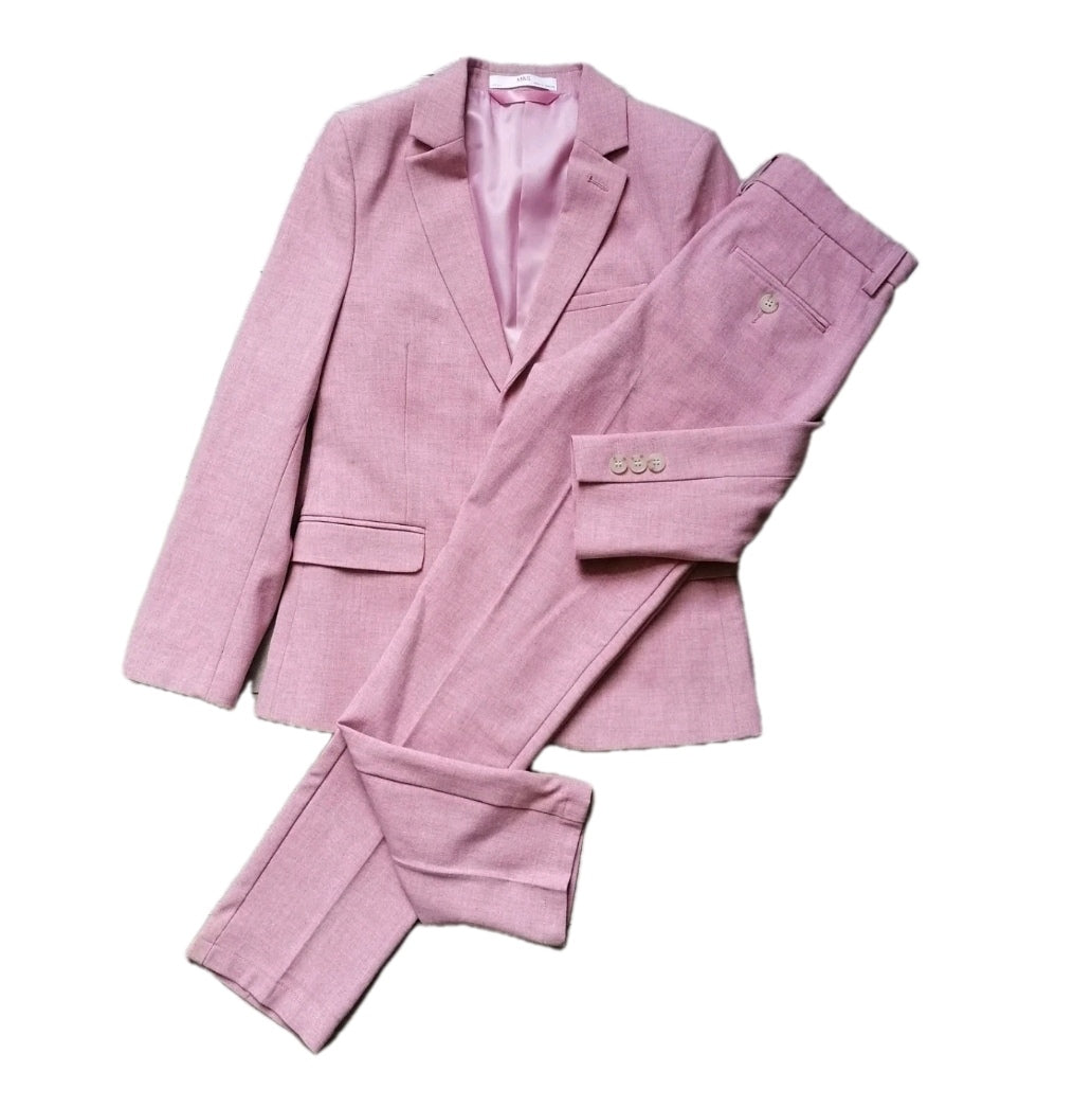 Boys M&S pink 2 piece suit 8-9 years