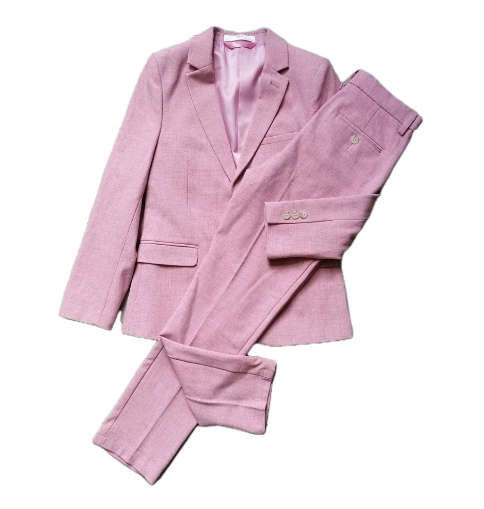 Boys M&S pink 2 piece suit 8-9 years