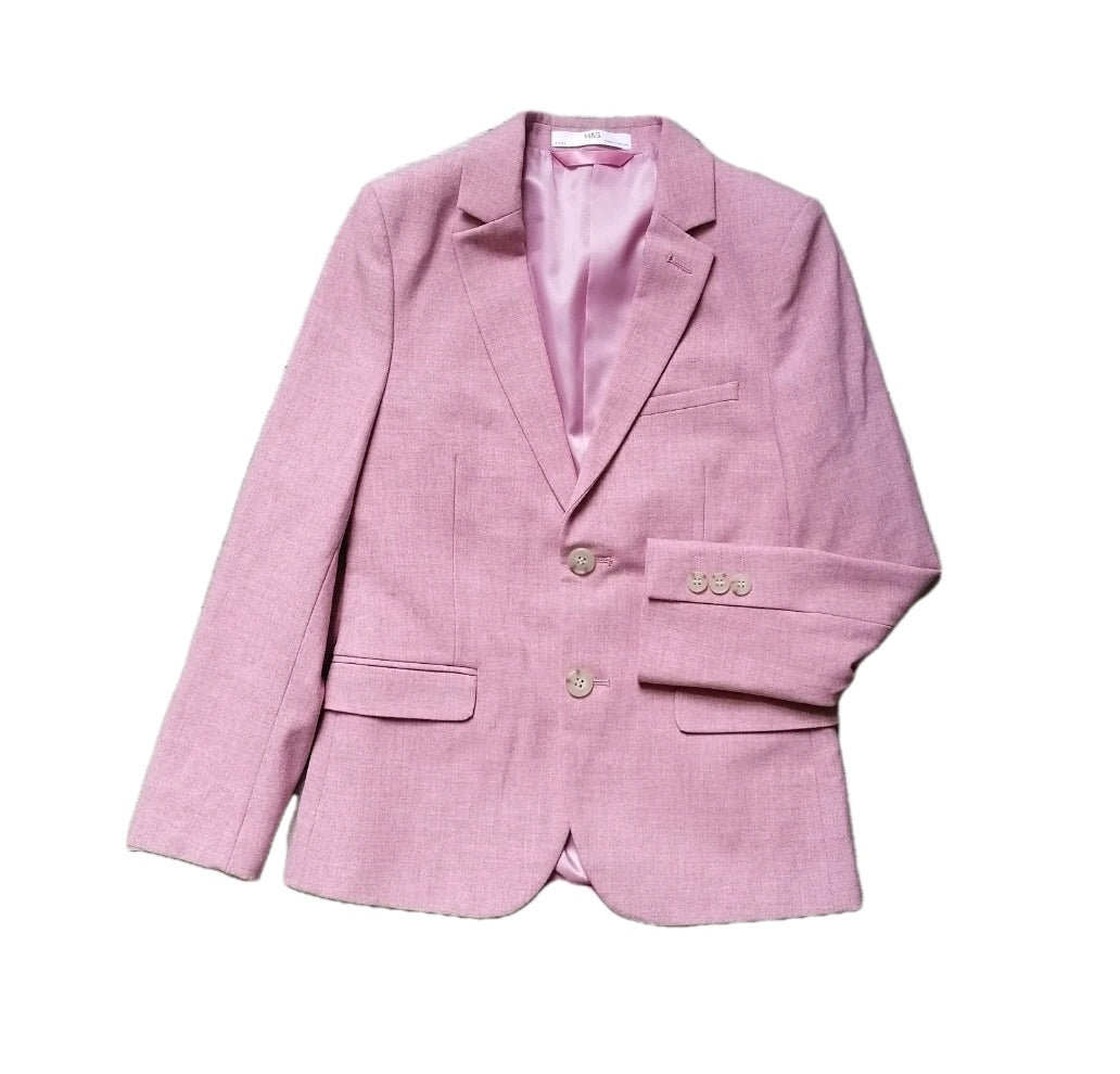 Boys M&S pink 2 piece suit 8-9 years
