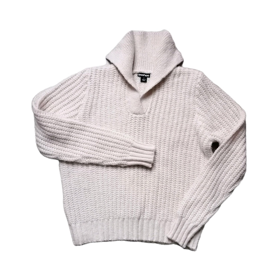 Ladies cream knit jumper, medium