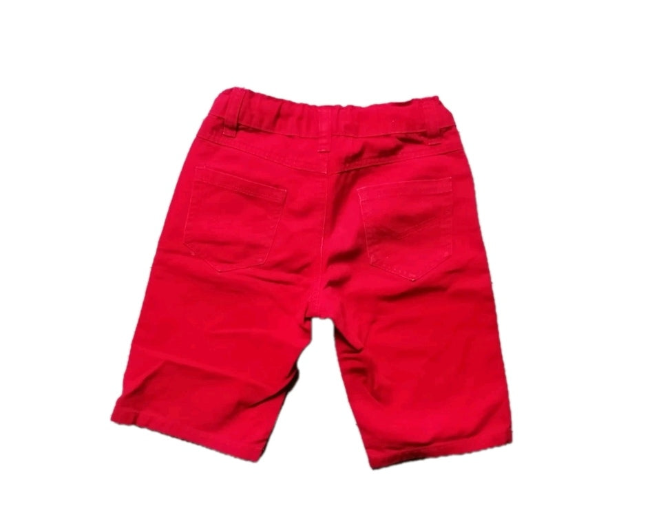 Boys red shorts, 8 years