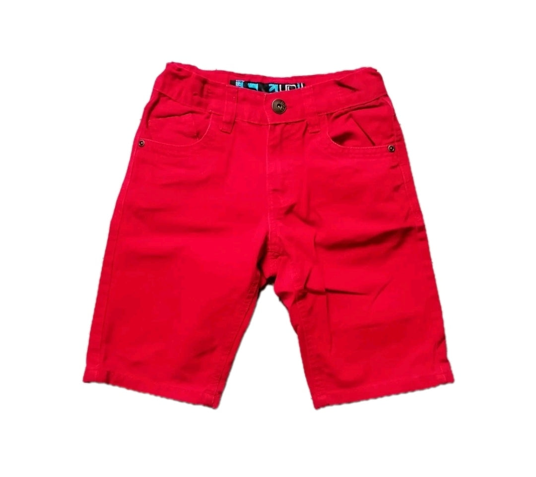 Boys red shorts, 8 years