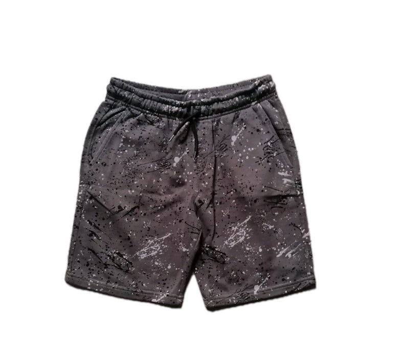 Boys grey mix jersey drawstring shorts 11-12y