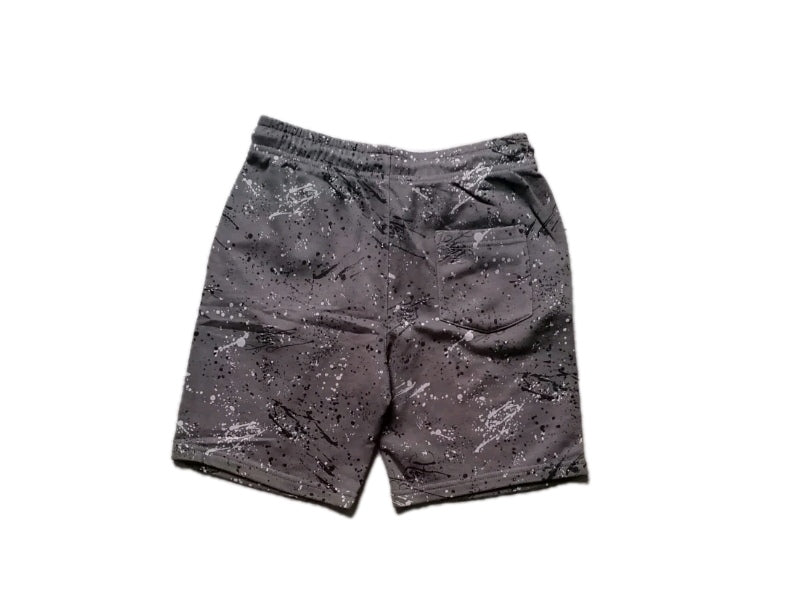 Boys grey mix jersey drawstring shorts 11-12y