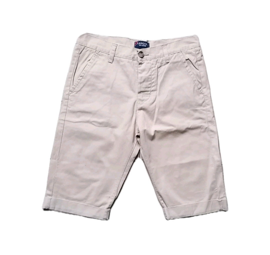 Boys beige chino shorts 13 years