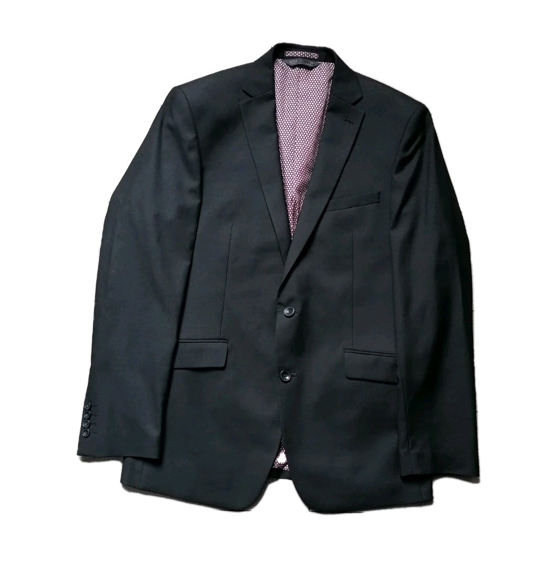 Me M&S black 2 piece slim/skinny fit suit 40R/34R
