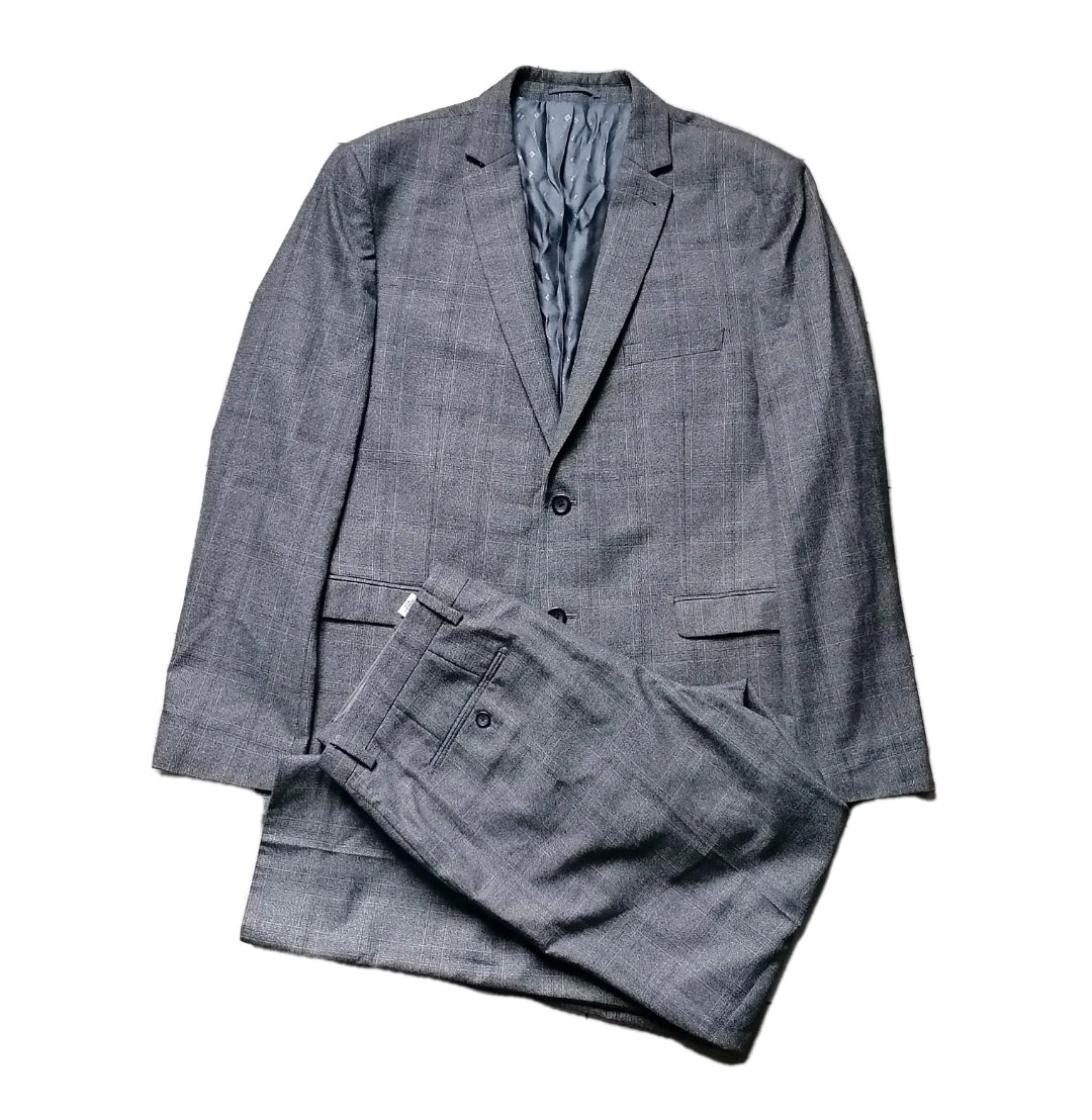 Men Next grey slim fit 2 piece suit 46R/38R