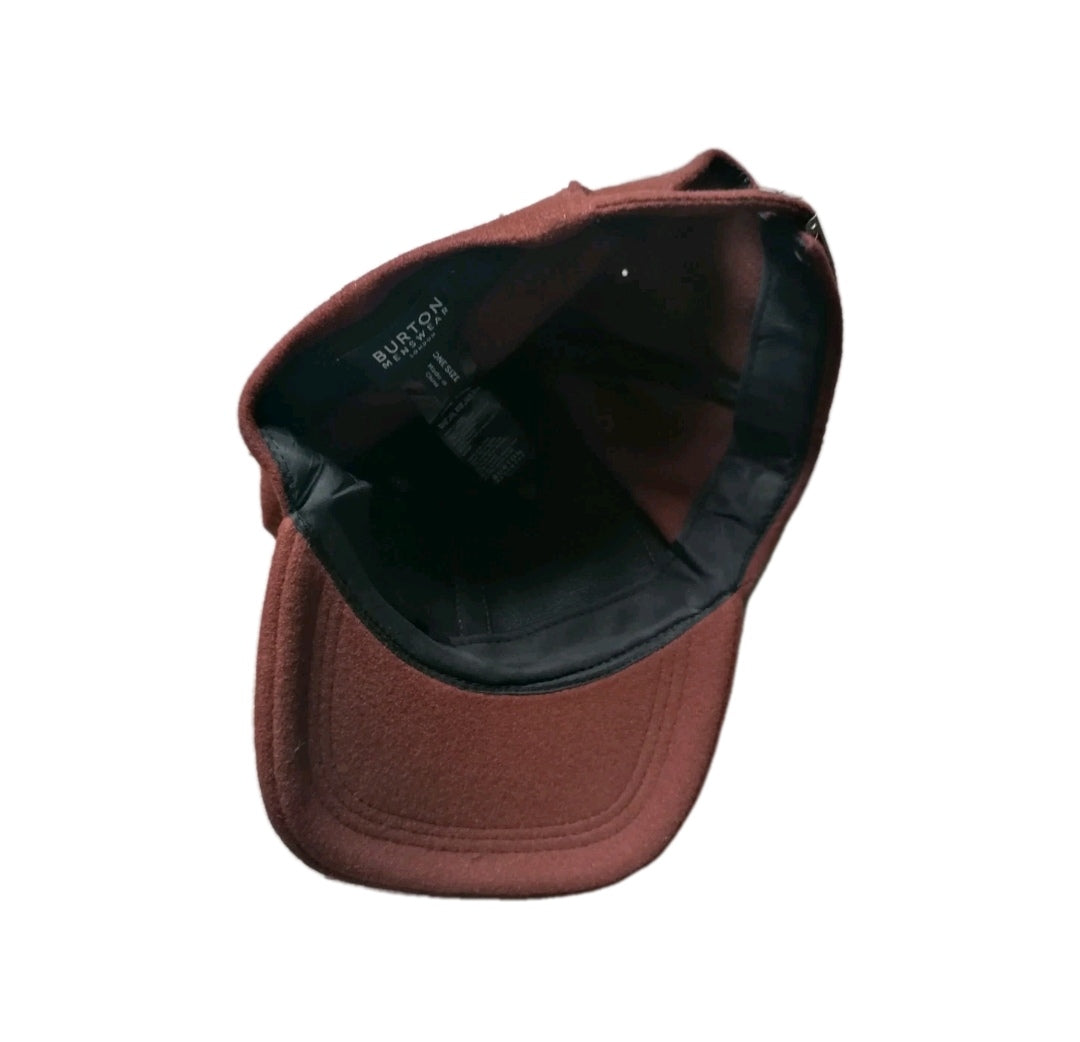 Men Burton brown face cap, one size