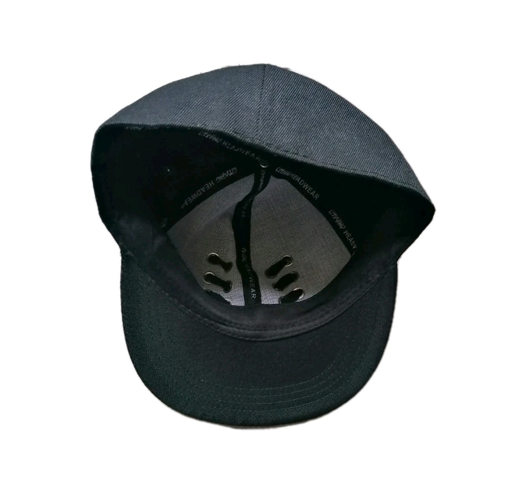Men black baseball hat, X-Large