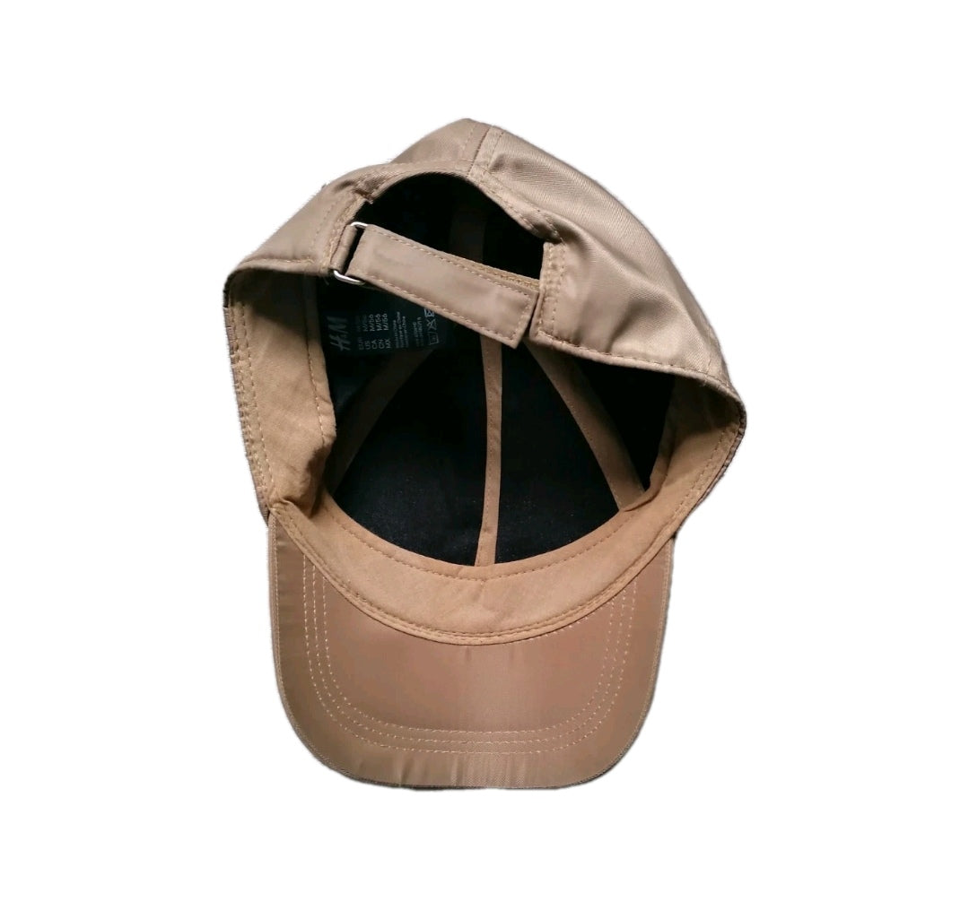 Men H&M beige face cap, Medium/56