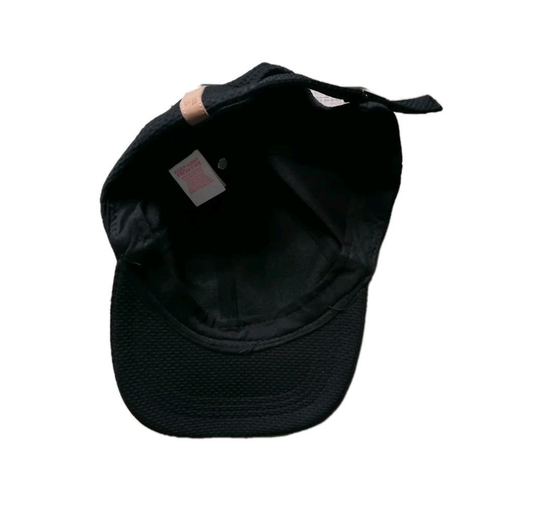Men black face cap, one size