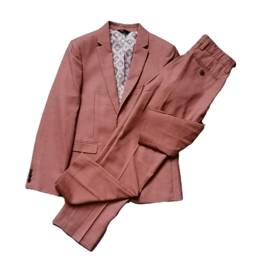 Boys Next salmon 2 piece suit 9-10 years