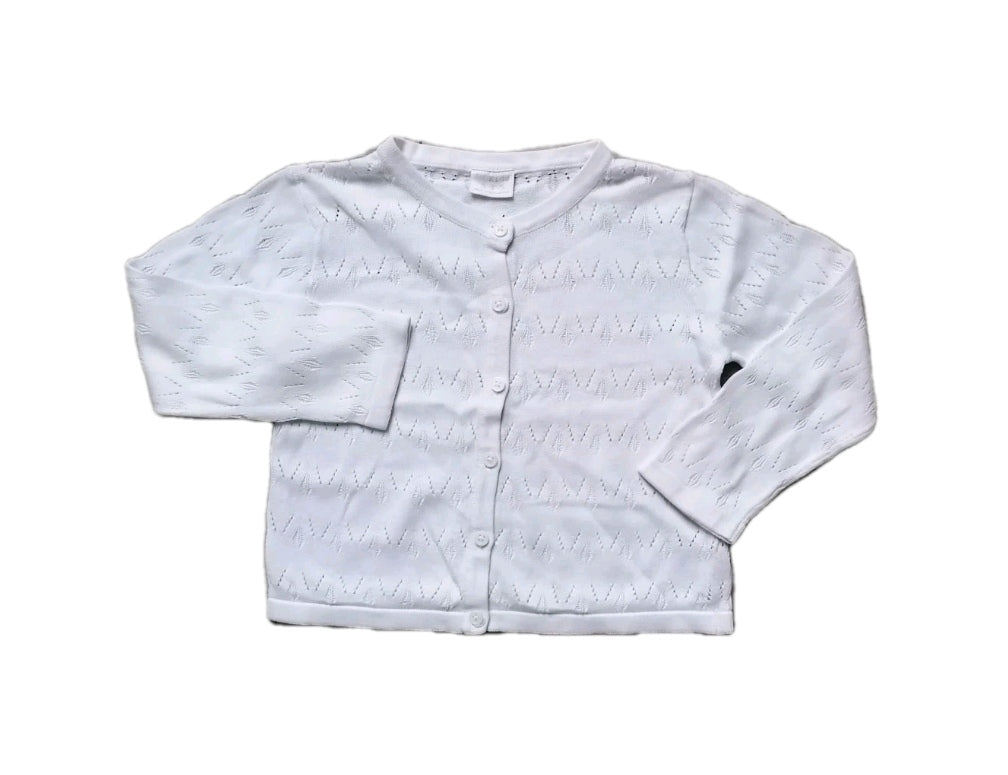 Girls white bolero cardigan, 2-3 years