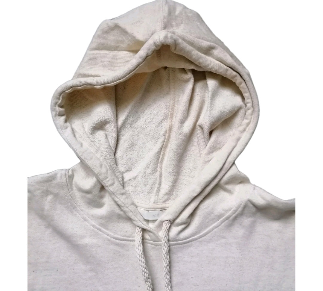 Ladies H&M beige hoodie sleeveless jumper, Medium(UK 12-14)
