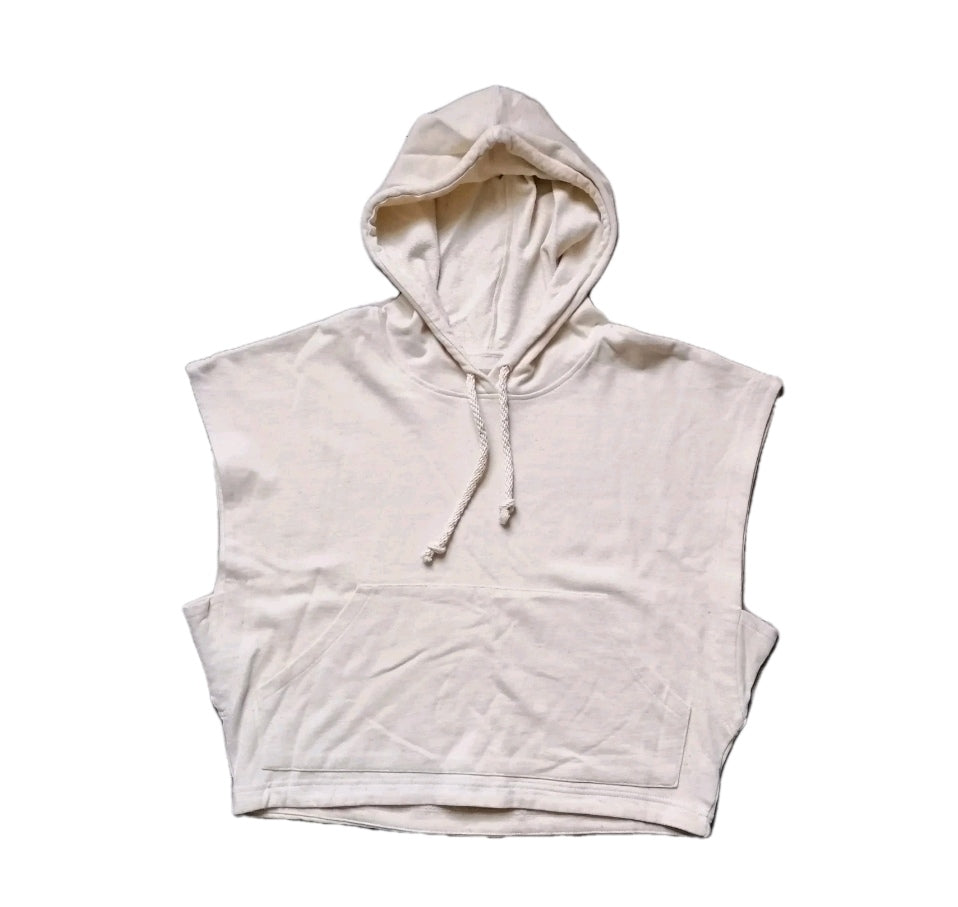 Ladies H&M beige hoodie sleeveless jumper, Medium(UK 12-14)