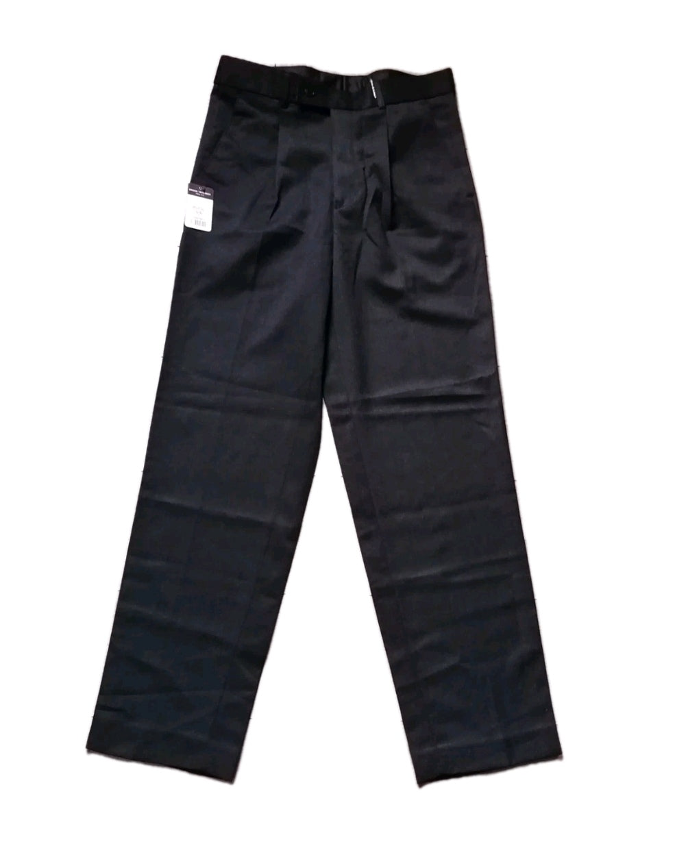 Men grey single pleat formal regular fit trouser W30 L31