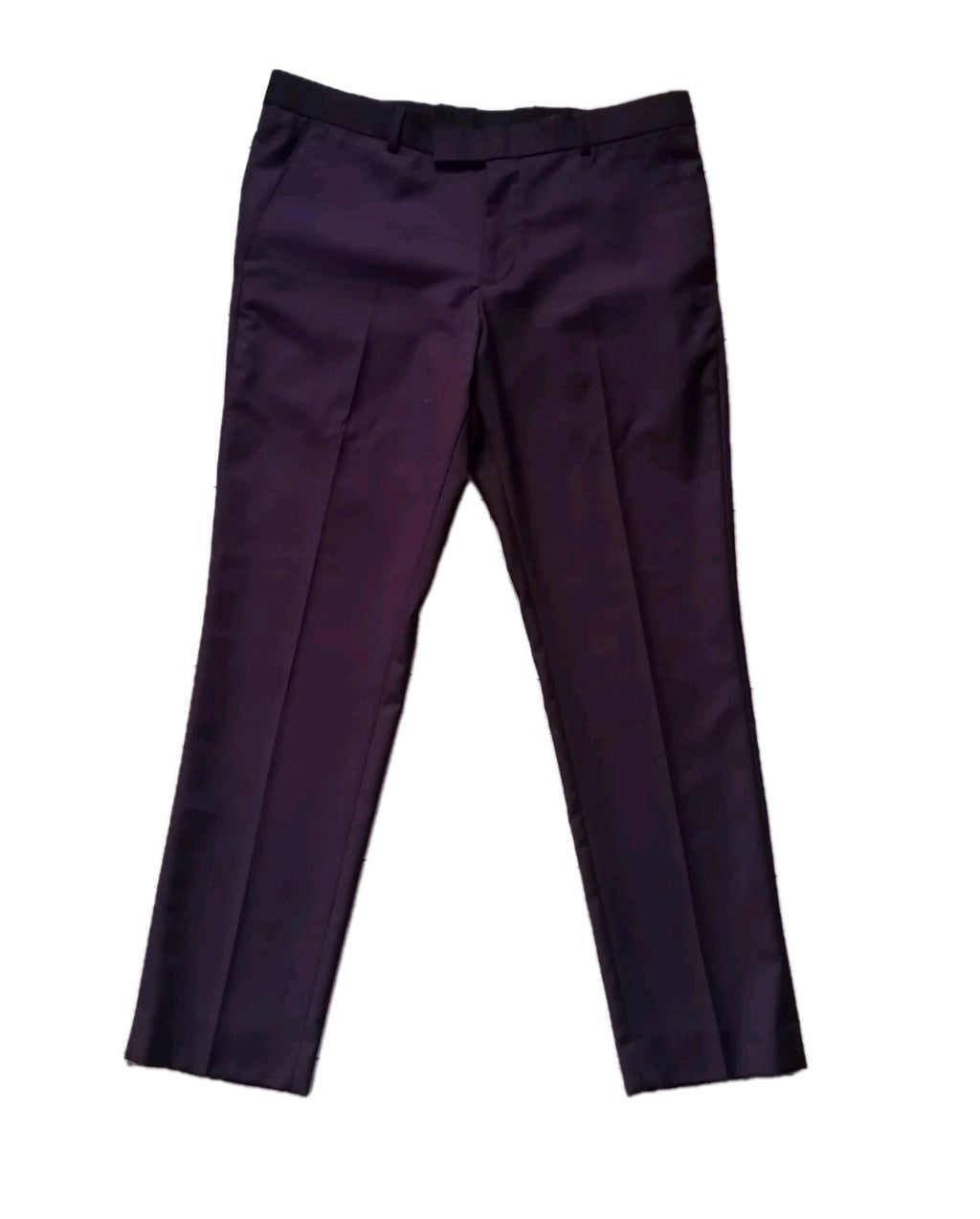 Men burgundy 2 piece slim fit suit, 40R/34S