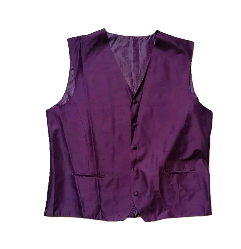 Men Next burgundy waistcoat, 46R