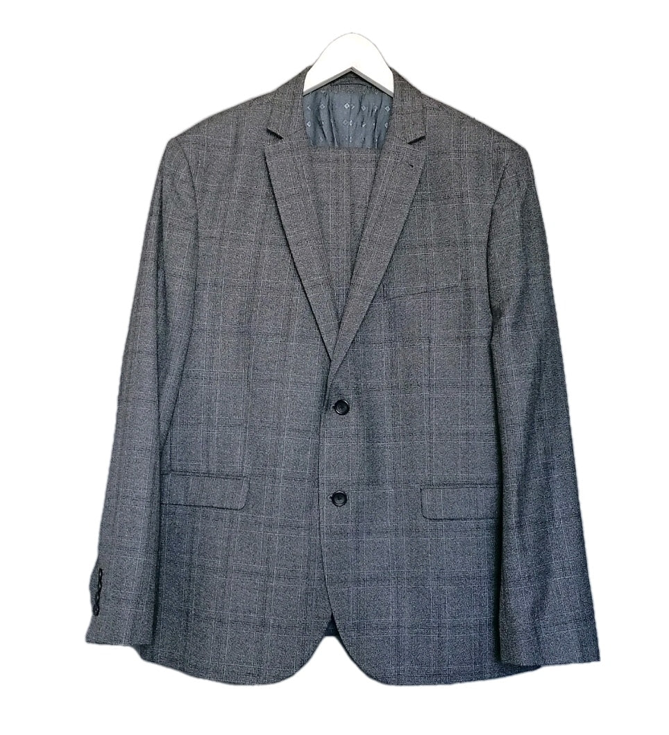 Men Next grey slim fit 2 piece suit 46R/38R