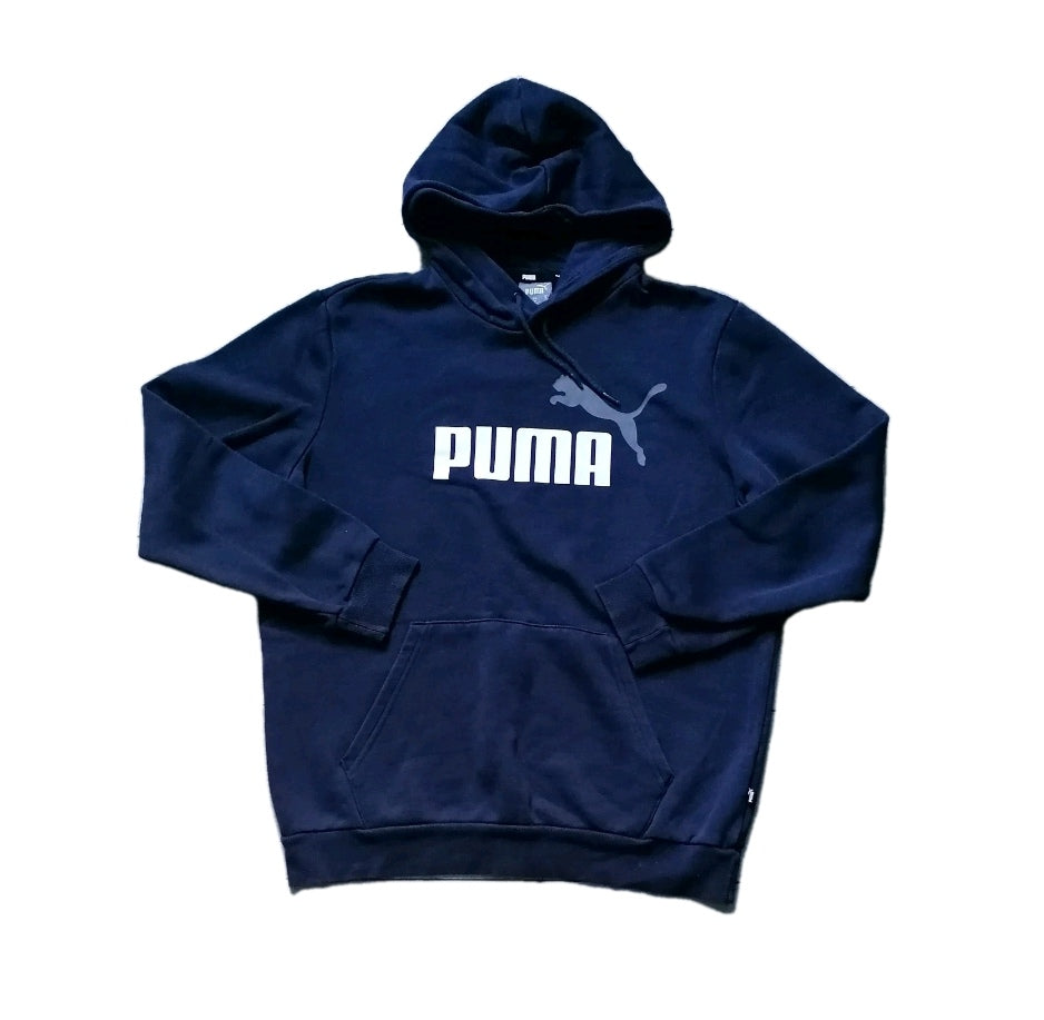 Men Puma navy blue sweatshirt hoodie, Medium