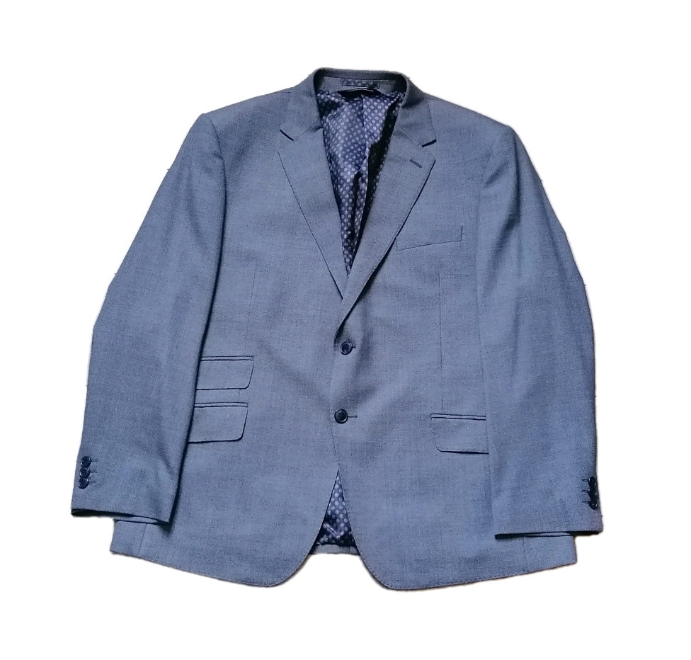 Men M&S pale blue 2 piece regular fit suit 44R/40R