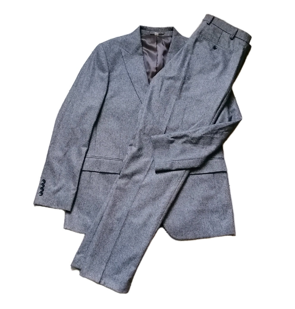 Marks & Spencer Men's Grey Two-Piece Tailored Fit Suit – 42L/36L