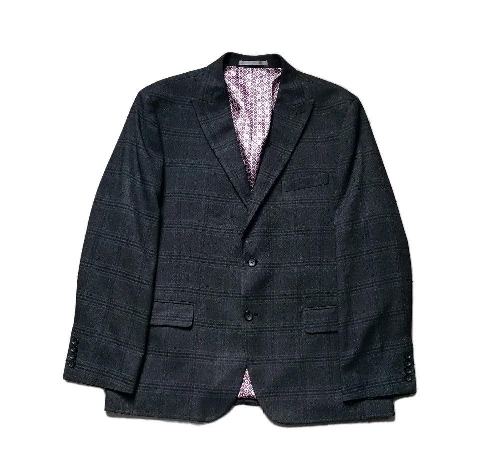Men Next grey check regular fit 2 piece suit 44S/40S